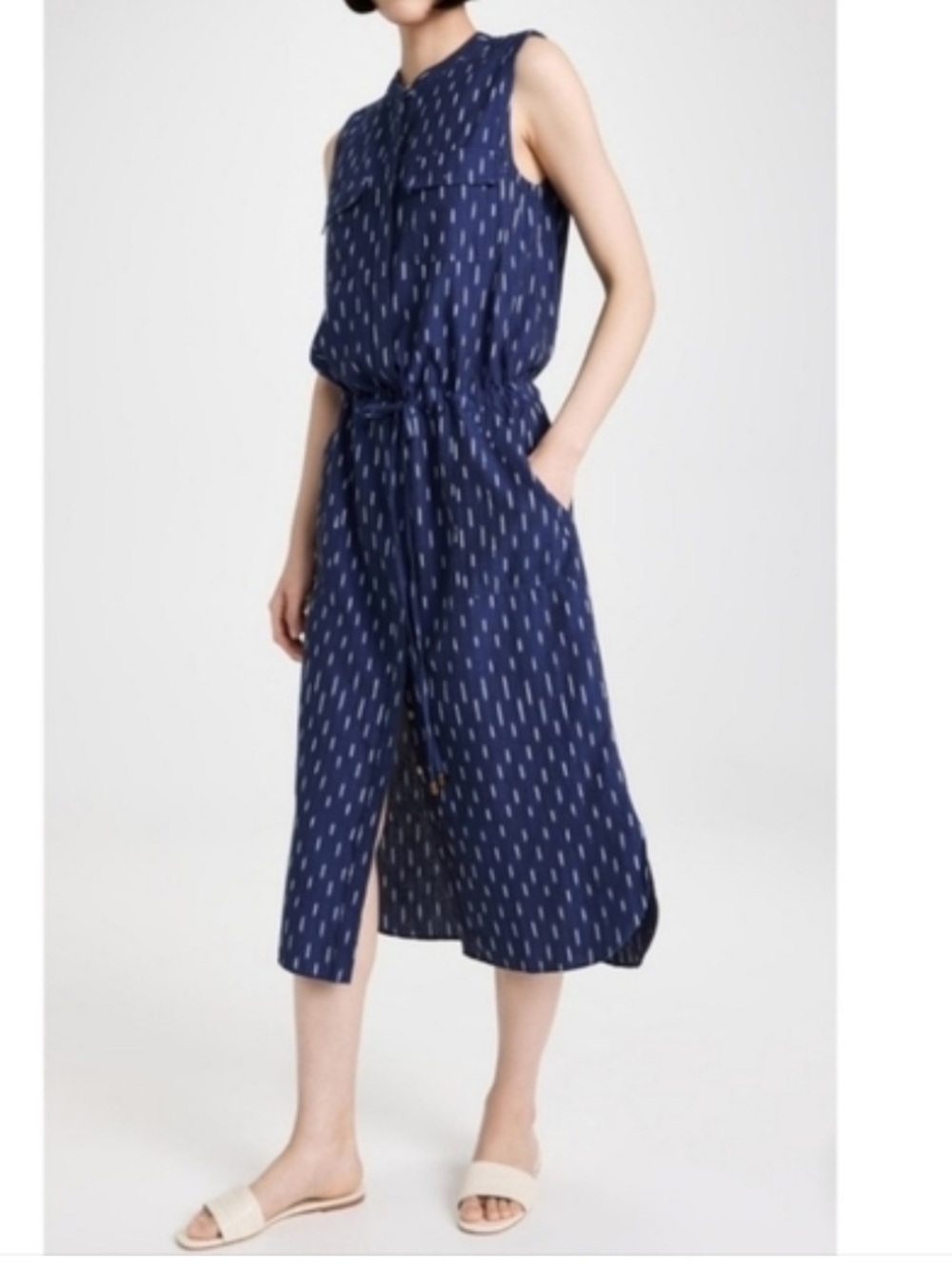 Faherty Saylor midnight ikat dress
